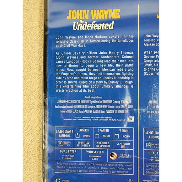 Movie The Undefeated North To Alaska DVD New Sealed 2 Disc John Wayne Widescreen - Picture 10 of 12
